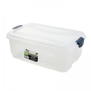 Caixa Plástica Organizadora com Tampa Etrava Sortida 30 Litros 22X60X38Cm - Rischioto - Mcd/Pls