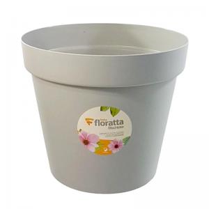 Vaso Plástico Redondo Floratta Areia 33Cm