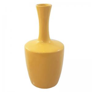 Vaso Jade Pegorin Cerâmica Açafrão Médio - Decoração