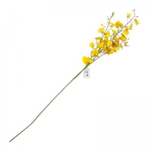 Haste Orquidea Dançante Amarelo 36 Galhos 78Cm - Decoromax