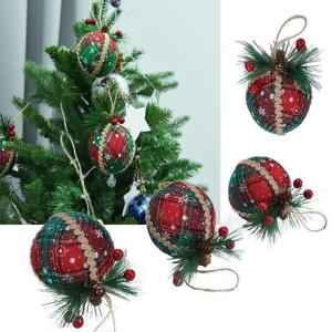 Bola Natal 80Mm Decorada com 9 Bolas - Centro Oeste