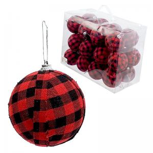 Bola Natal 80Mm Decorada com 24 Bolas - Centro Oeste