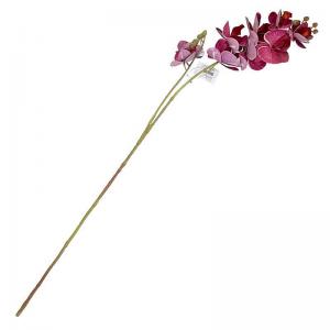 Haste Orquidea Marsala com 9 Galhos 90Cm - Decoromax