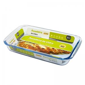 Assadeira Vidro Retangular 2,2 Litros 5X34,5X20Cm - Yins Home
