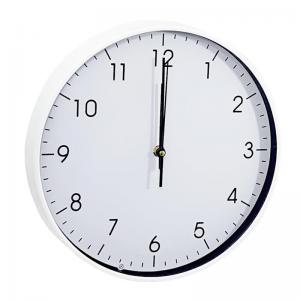 Relógio Parede Redondo Quartz Branco 30Cm -Lojsnovi