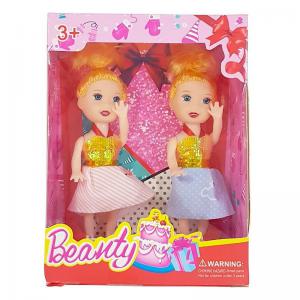 Mini Boneca  Beanty com 2 Unidades 12 Cm