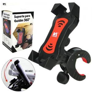 Suporte Universal para Celular Moto, Ajustável, Resistente À Água, Preto