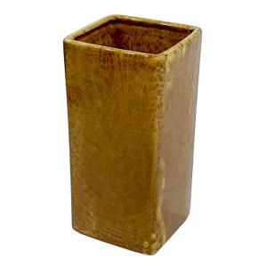 Vaso Cerâmica Caramelo Gretante 24X11Cm Decoração