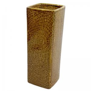 Cachepot Cerâmica Caramelo Gretante Grande 33X11Cm