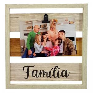 Quadro Família 10X15 Plástico Horizontal Decoração