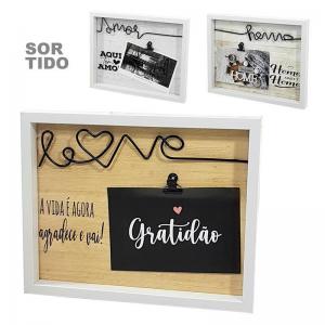 Quadro Decorativo Frases Home Love Amor 10X15