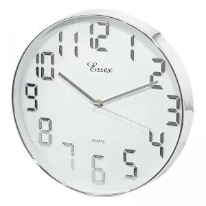 Relógio Parede Redondo Quartz Prata 30Cm - Cim