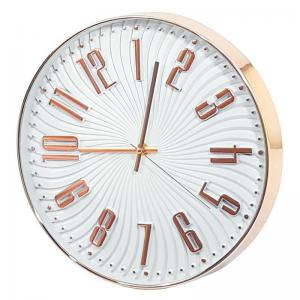 Relógio Parede Redondo Quartz Rose Gold 30Cm - Cim