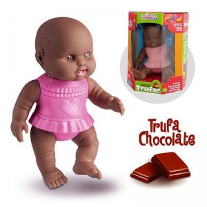 Boneca Bebê Trufa Chocolate Negra 20Cm - Milk