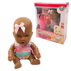 Boneca Meu Beijinho Baby Negra - Sid-Nyl - Ddc