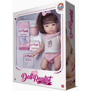Boneca Coleção Doll Realist Small com Cabelo Sid-Nyl - Ddc
