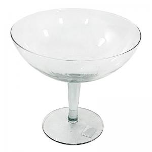 Vaso Vidro Transparente Taça Paulista Grande 22X25Cm - Maraninir