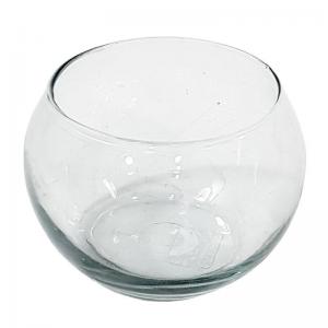 Vaso Aquário Vidro Transparente Pequeno 9X10Cm