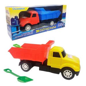 Caminhão Basculante Mini com Pá Diverplas - Brinquedo Infantil