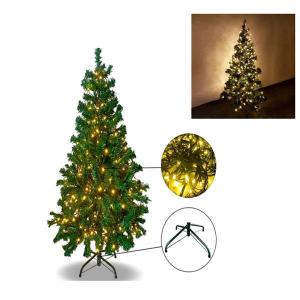 Arvore Natal Pinheiro Verde 180Cm/770Gl com 280 Leds Branco Quente e Pe de Ferro - Rio Master
