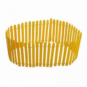 Cerca de Madeira Mini para Decoração Amarelo 89X16Cm - Fartex