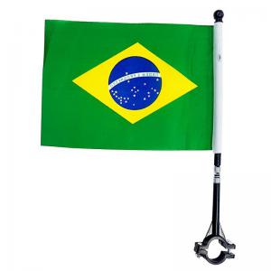 Bandeira Brasil para Moto 15X20 Cm Poliéster Durável Decoração Patriótica