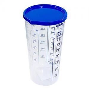 Copo Plástico Medidor Multiuso com Tampa 500Ml - Injetemp