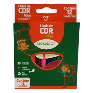 Lápis de Cor Curto 12 Cores Leonora Mini