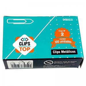 Clips Aço Galvanizado N°2 com 100 Unidades - Clips Top