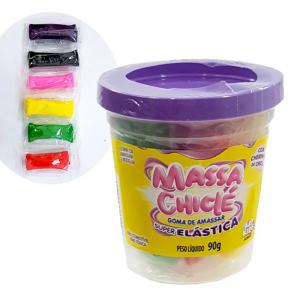 Massa Modelar Chicle 90G com 6 Cores - Acrilex