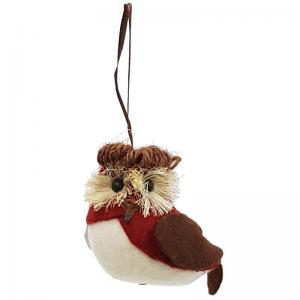 Enfeite Natal para Pendurar Coruja 8 Cm