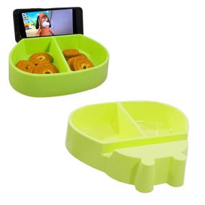 Prato Infantil Snack Divisórias Verde Claro Mazel