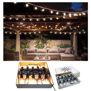 Pisca Varal com 10 Lampadas de Led Cordão de 5Mt Branco Quente 127V - Sm Comercio