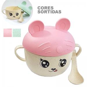 Conjunto Prato Infantil Plástico com 2 Pcs 11X10Cm - Facilite
