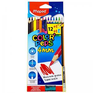 Lapis de Cor Inteiro 12 Cores Color Peps 4Mm - Maped