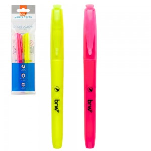Marca Texto Fluorescente Sortidos com 2 Unidades - Brw