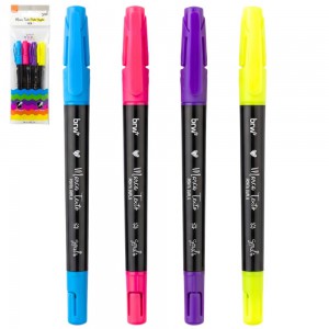 Marca Texto Fluorescente Sortidos com 4 Unidades - Brw