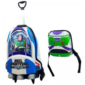 Mochila com Rodinha Toy Story Buzz Nave E.v.a com Lancheira - Diplomata