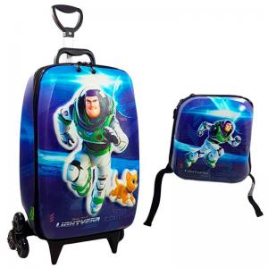Mochila com Rodinha Buzz Lightyear Movie E.v.a com Lancheira - Diplomata