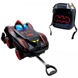 Mochila com Rodinha Batman Chrome Wheels com Lancheira - Diplomata
