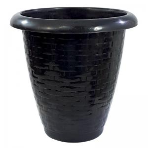 Vaso Redondo Rattan  Preto N°20 3 Litros - Pratic