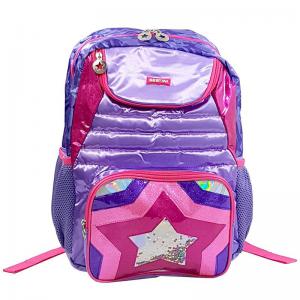 Mochila Escolar Juvenil Magic Corações Rosa Grande - Sestini
