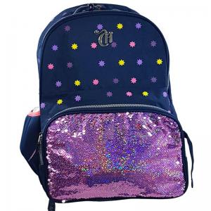Mochila Escolar Juvenil Capricho Estrelas Azul