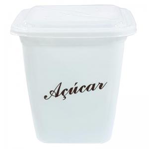 Porta Mantimentos Plástico Quadrado para Açucar 1700Ml - Pratic