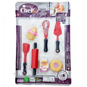 Kit Infantil The Best Chef Confeiteiro com Acessórios 7 Peças