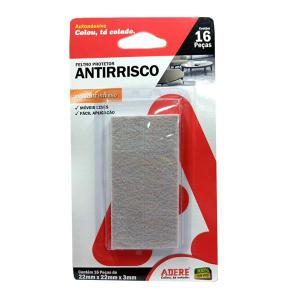 Protetor Multiuso Quadrado Antirrisco Feltro 22Mmx2Mmx3Mm com 16 Peças - Adere