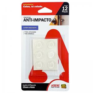 Protetor Multiuso Anti-Impacto Quadrado Autoadesivo 19Mmx4Mm com 12 - Adere