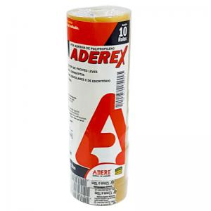 Fita Durex 12Mmx10Mt Pequena Mel com 10 Unidades - Adere