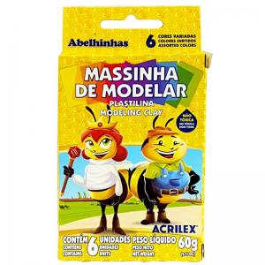 Massa de Modelar com 6 Cores 60G - Acrilex