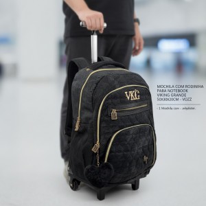 Mochila com Rodinha para Notebook Viking Grande 50x30x20cm - Vozz